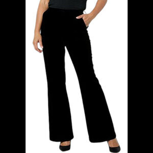 C Wonder by Christian Siriano Women's Velvet Trouser Pant Black - Regular